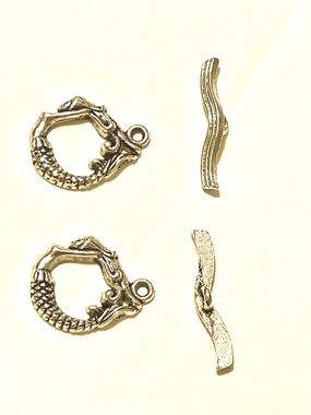 5 Piece Silver Toggle Clasps 902